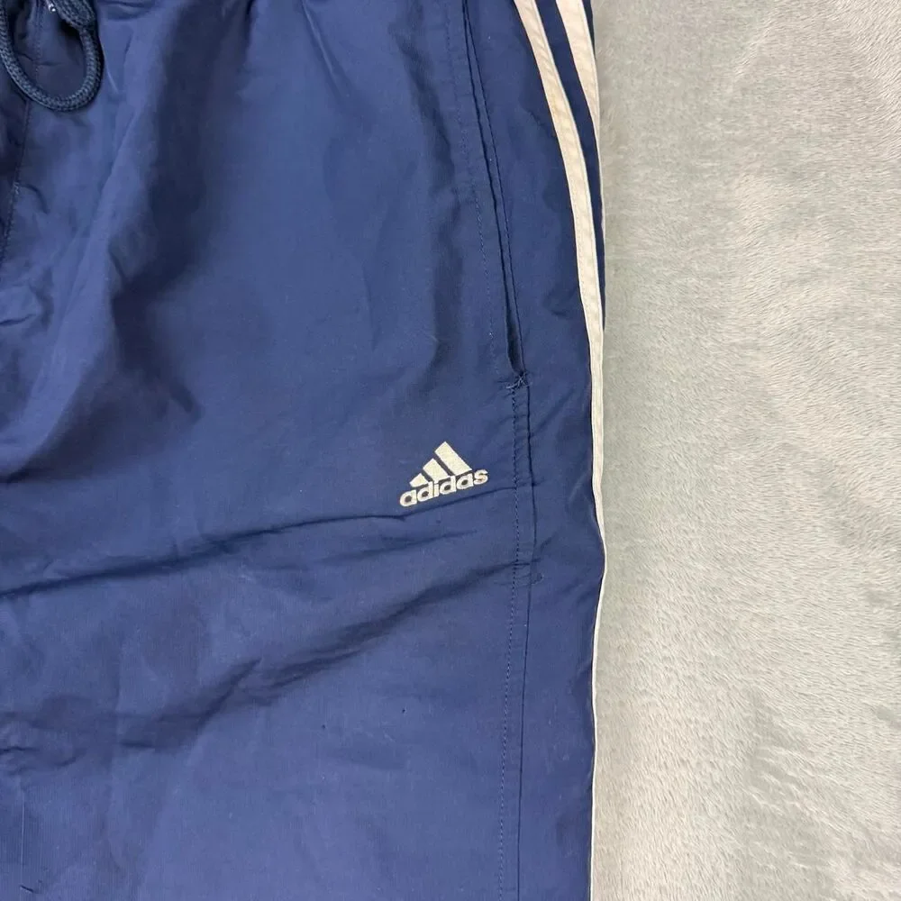 Adidas Men's Navy and Blue Trousers